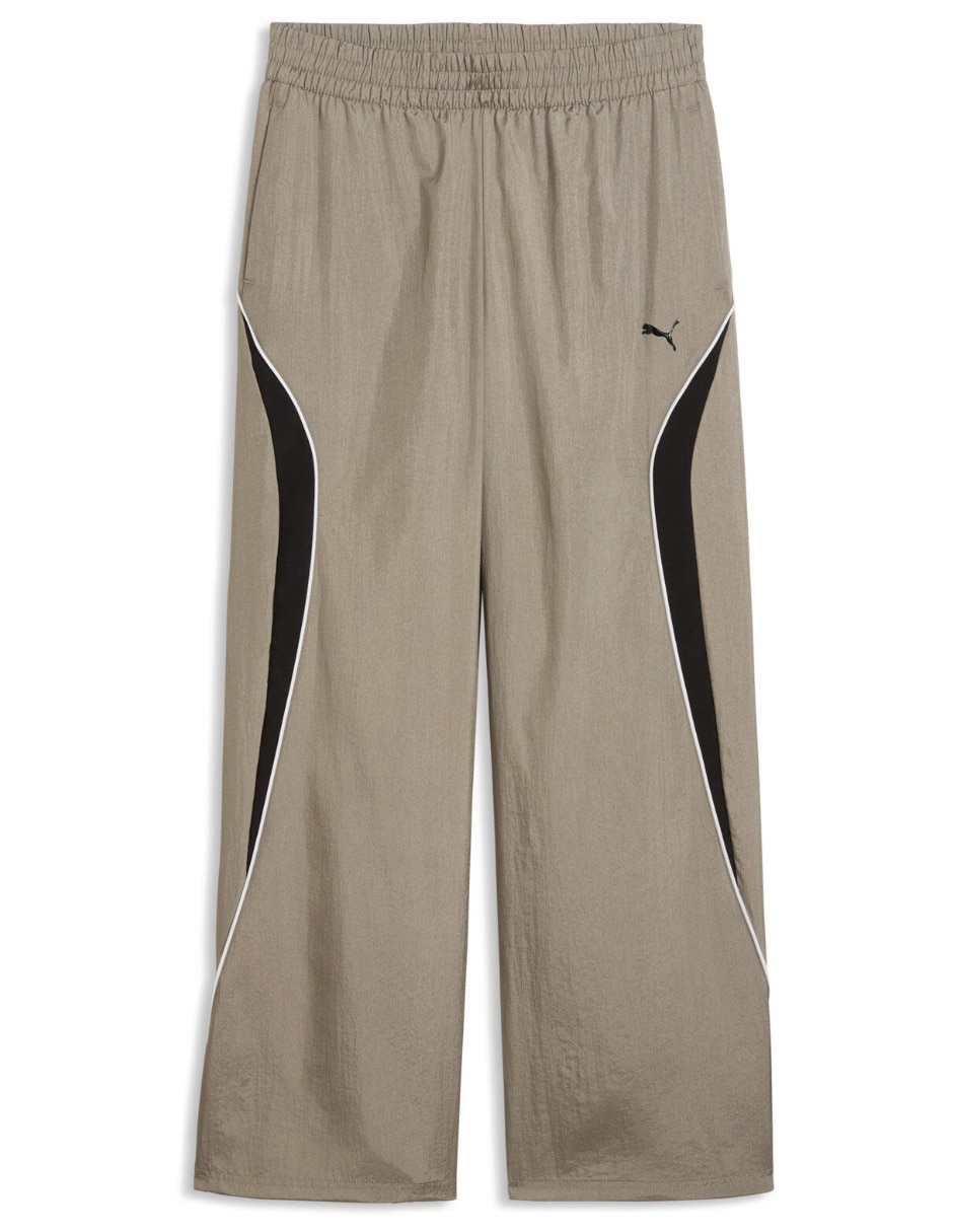Pants regular con elástico para mujer