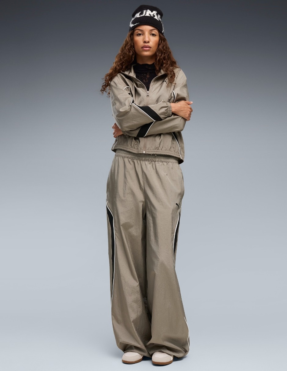 Pants regular con elástico para mujer 5