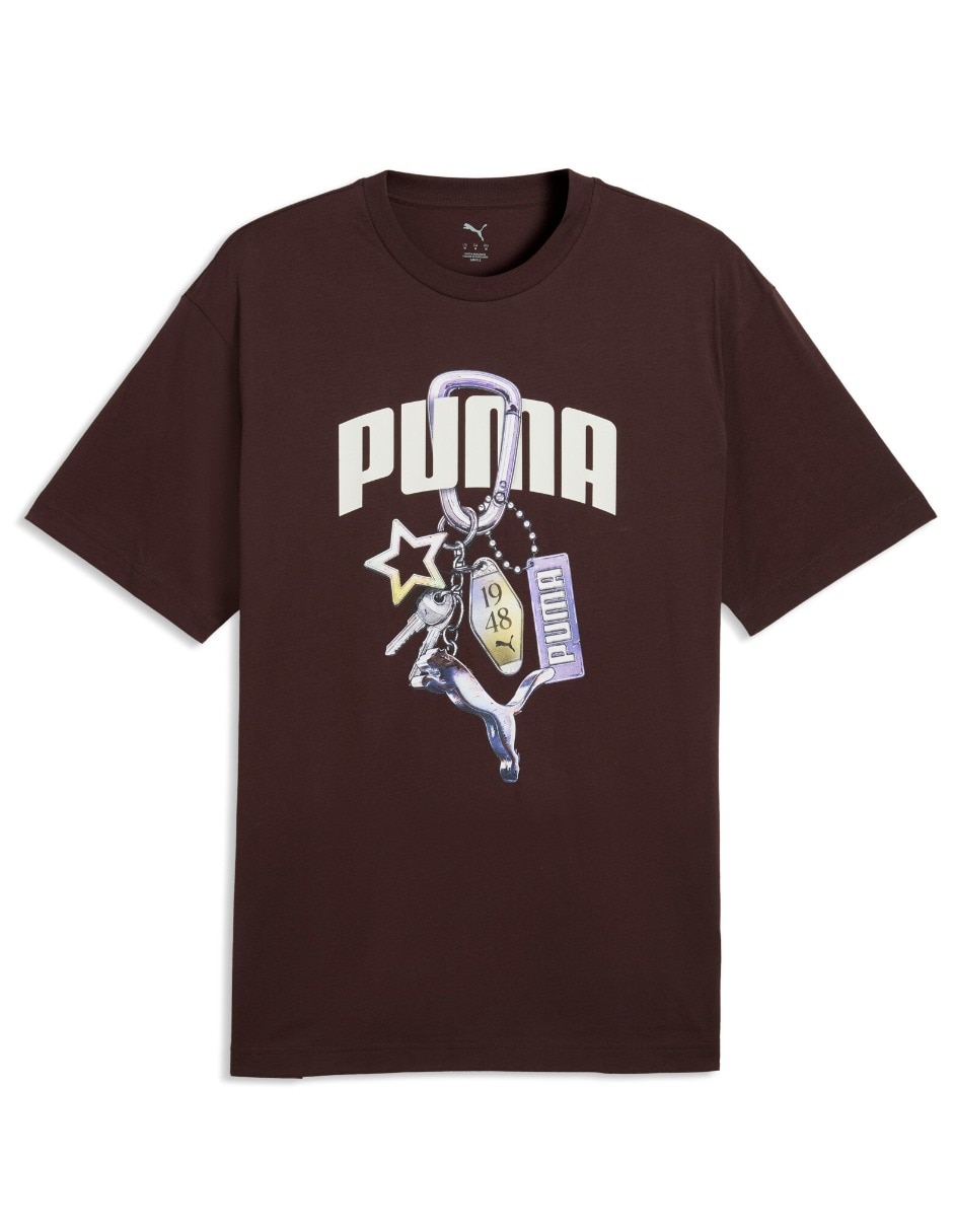 Playera manga corta Graphics Relaxed Exe cuello redondo para mujer 3