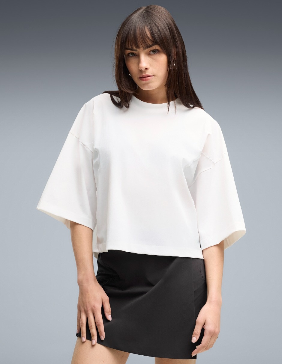 Playera manga corta Puma Pumatech Sense Overs cuello redondo para mujer