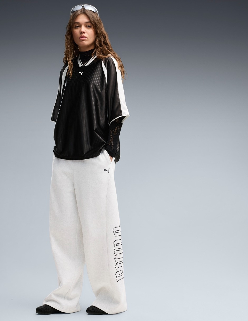 Pants regular con elástico para mujer 5