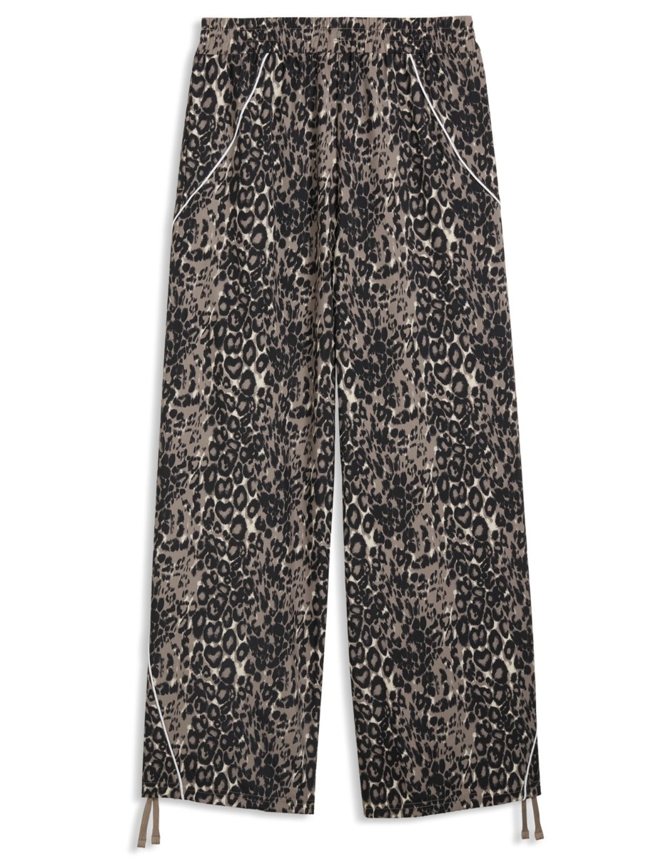 Pants regular con elástico para mujer