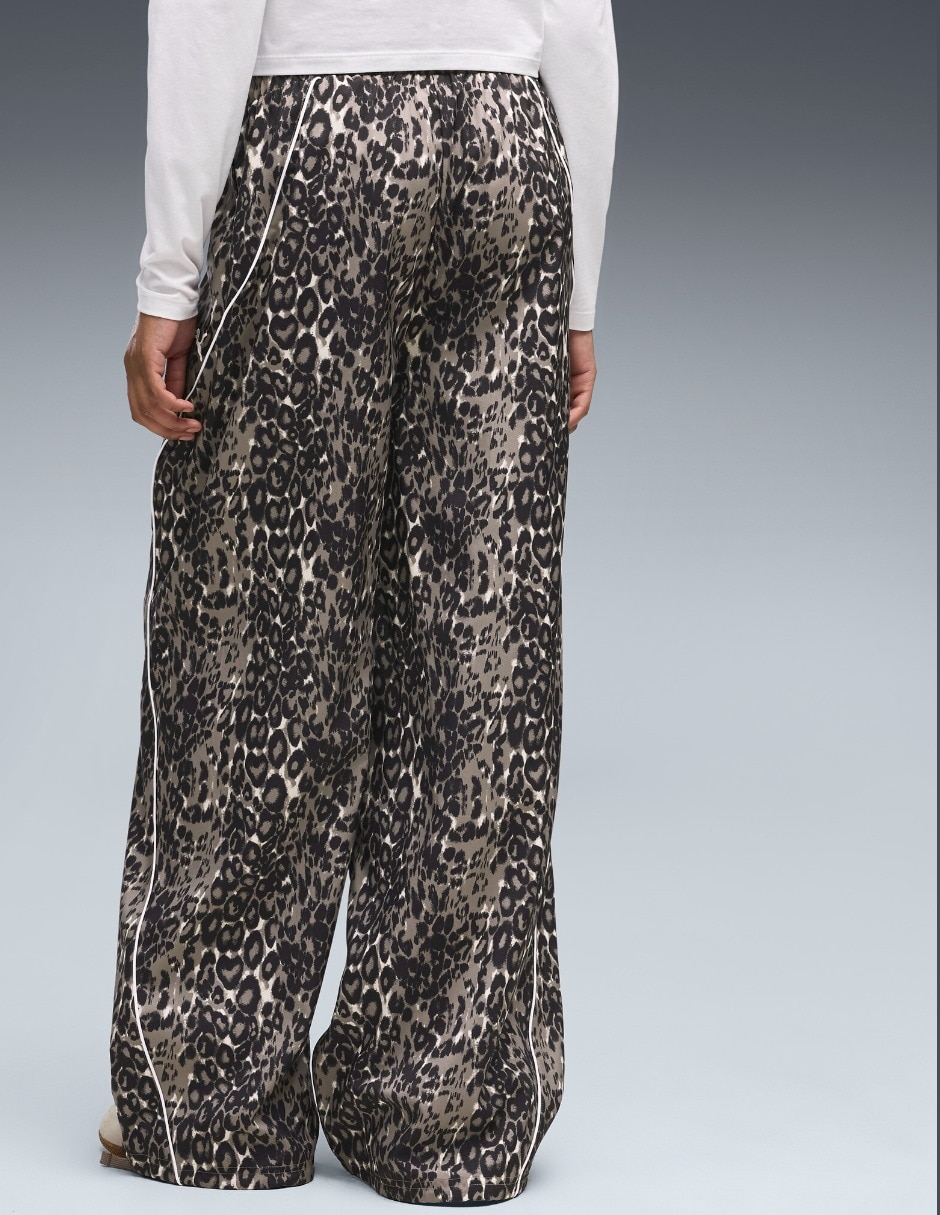 Pants regular con elástico para mujer
