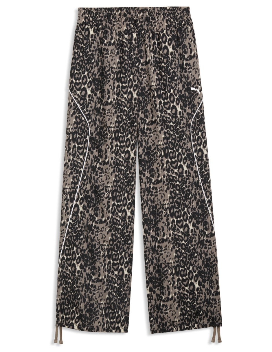 Pants regular con elástico para mujer