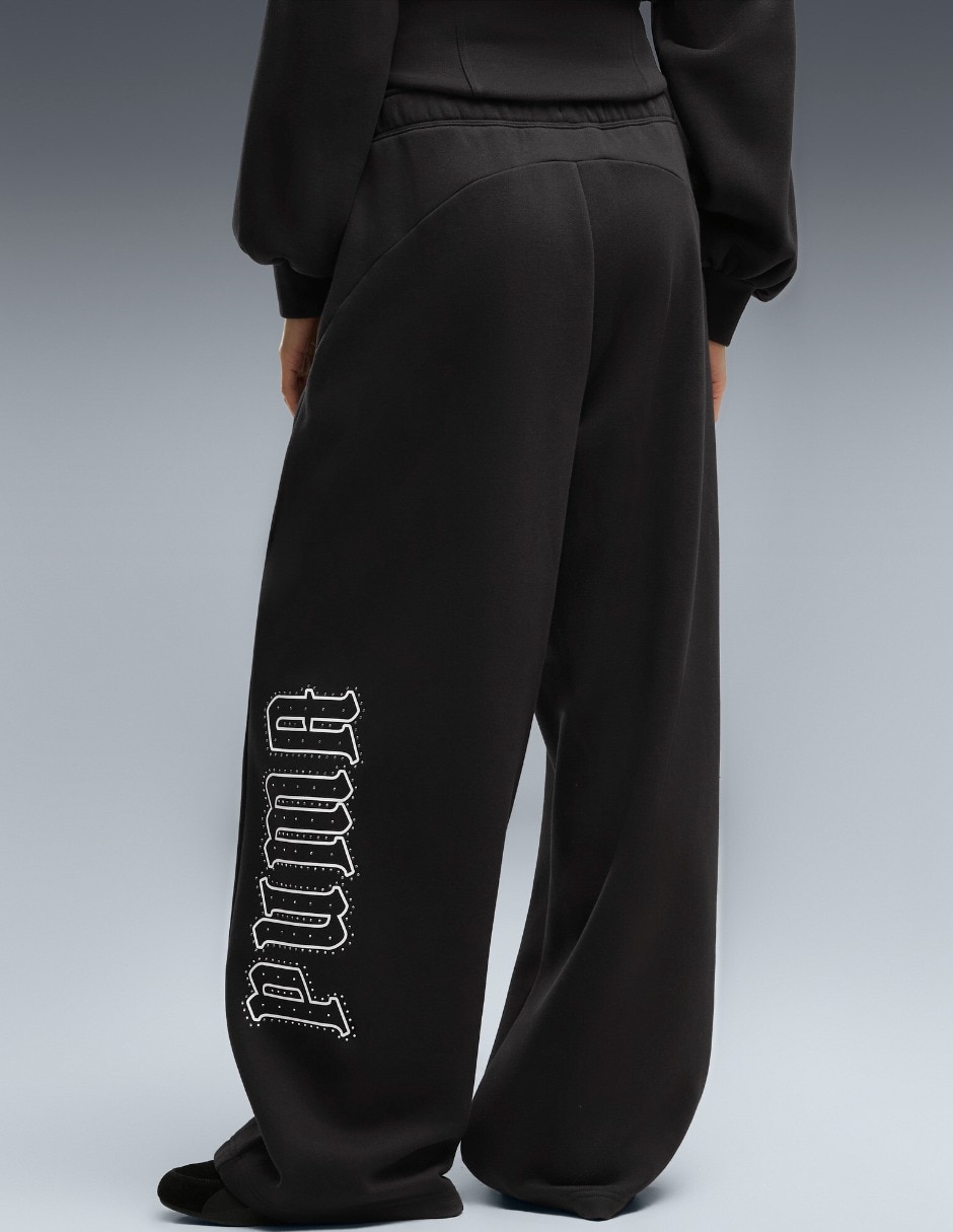 Pants regular con elástico para mujer 3