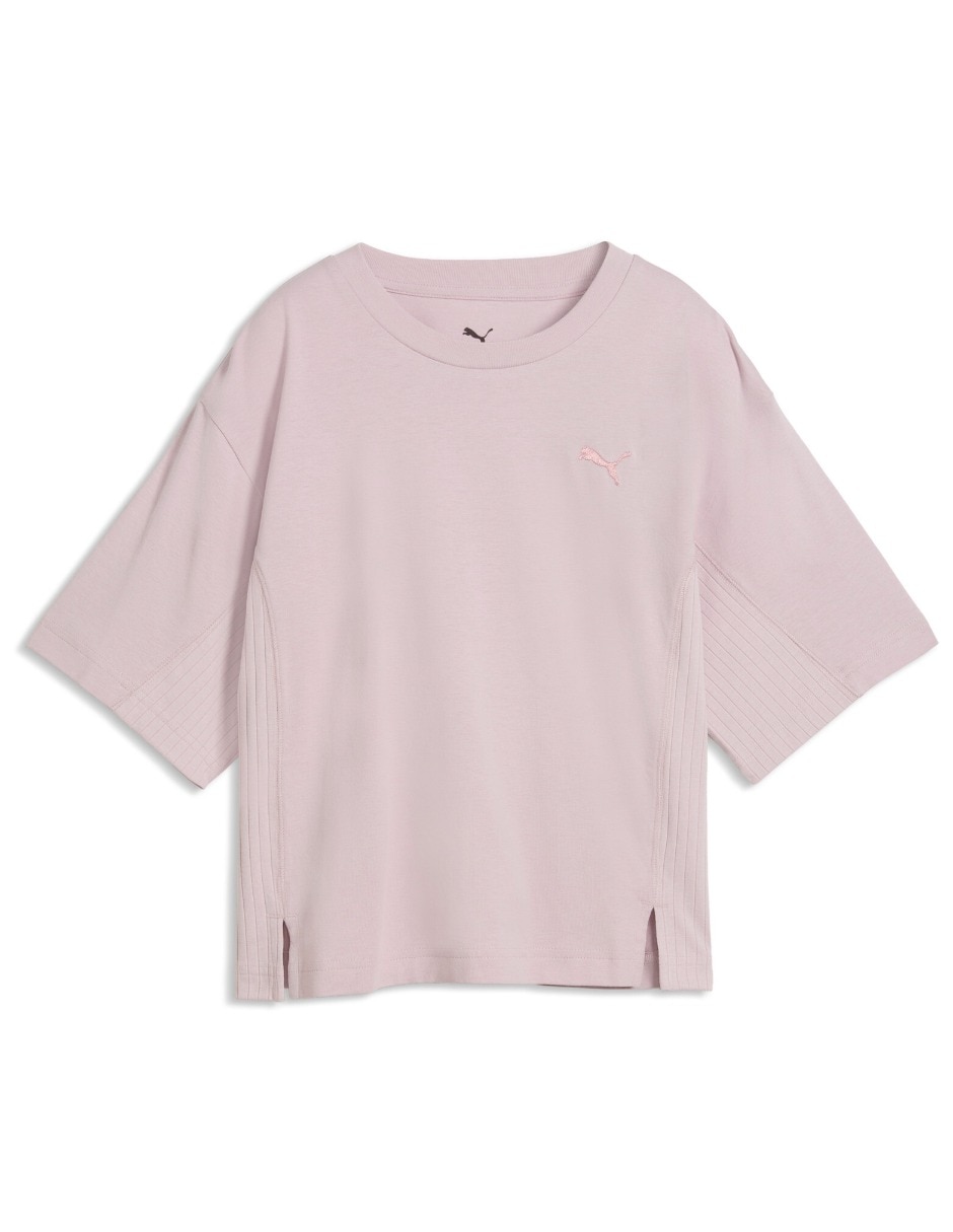 Playera manga corta Her Relaxed Tee cuello redondo mujer 4