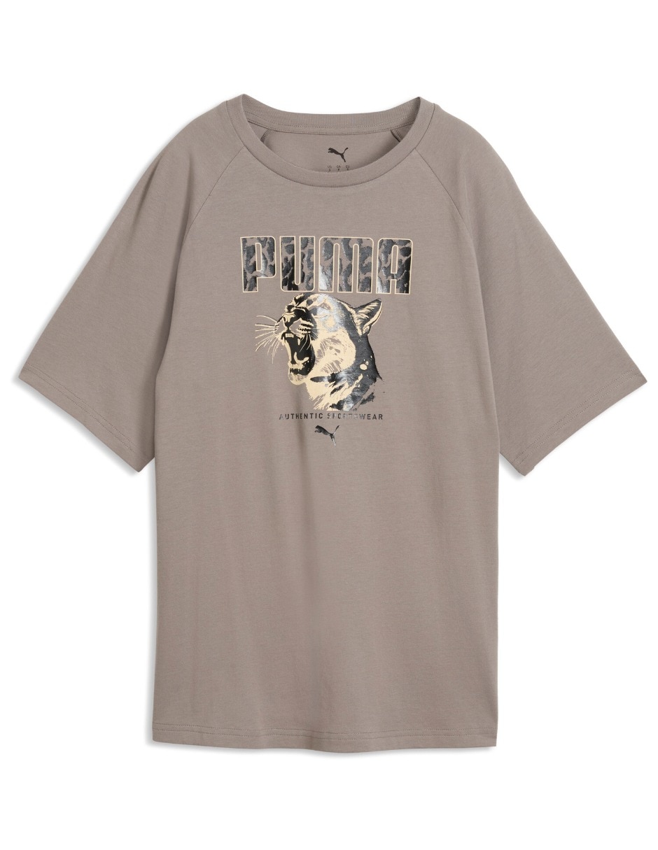 Playera manga corta Graphics Animal Rela cuello redondo mujer Playera manga corta Graphics Animal Rela cuello redondo mujer