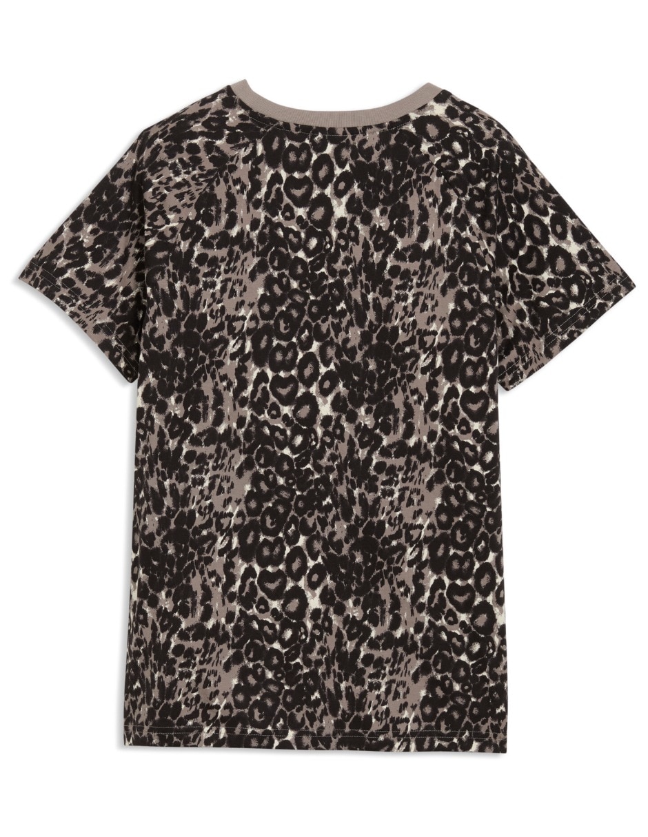 Playera manga corta Graphics Animal Stan cuello redondo mujer 2