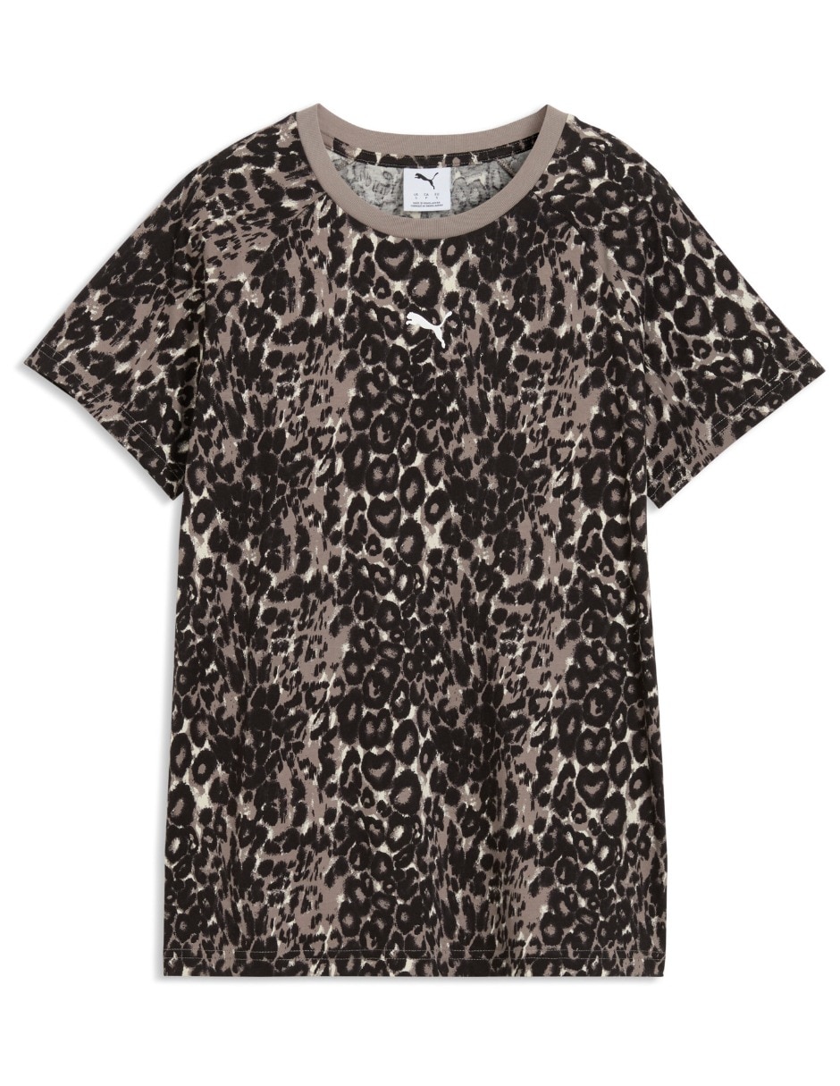 Playera manga corta Graphics Animal Stan cuello redondo mujer 4