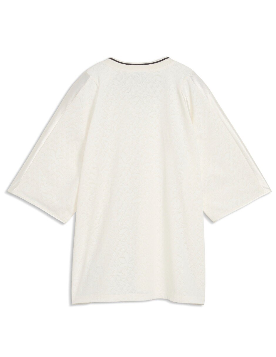 Playera manga corta Lace Pack Oversized cuello redondo mujer 5