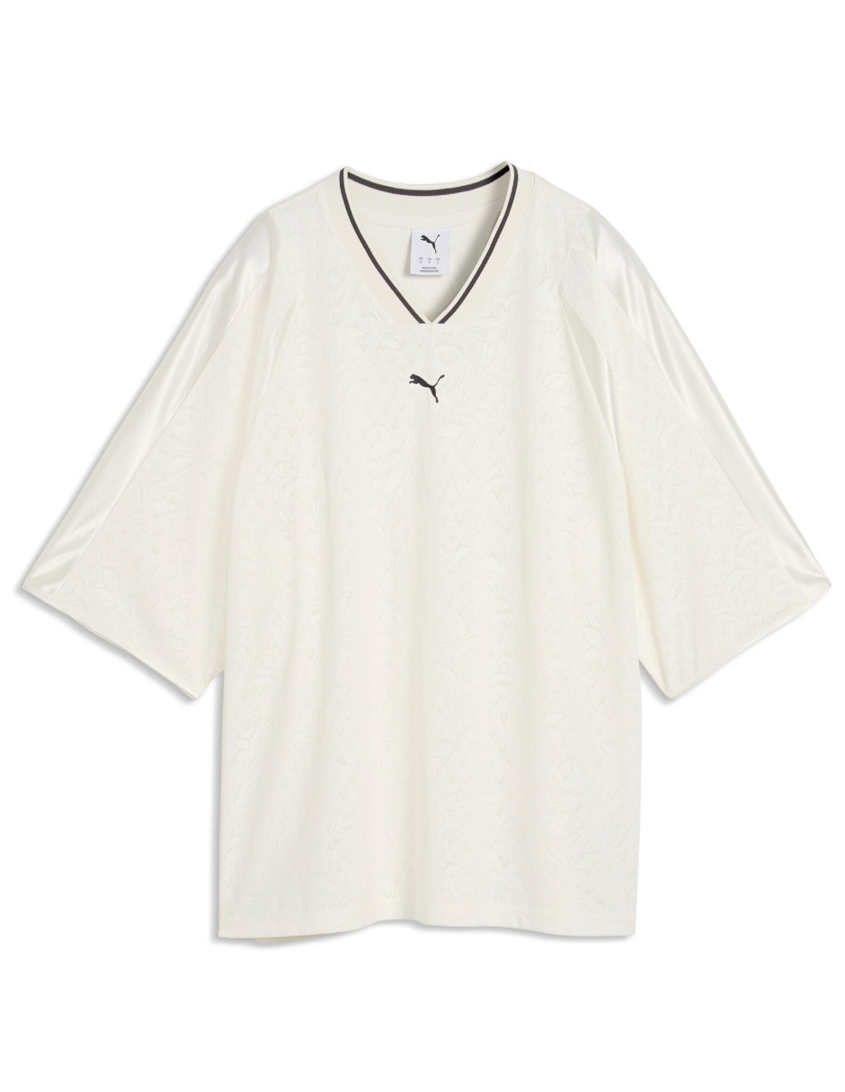 Playera manga corta Lace Pack Oversized cuello redondo mujer 3