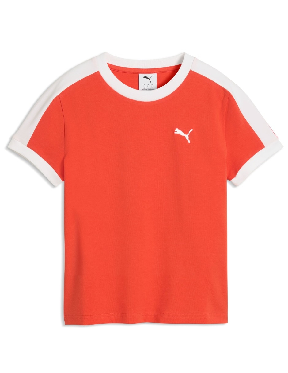 Playera manga corta cuello redondo mujer 4