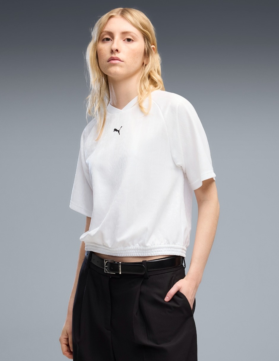 Playera manga corta Puma Sport Animal Re cuello redondo para mujer