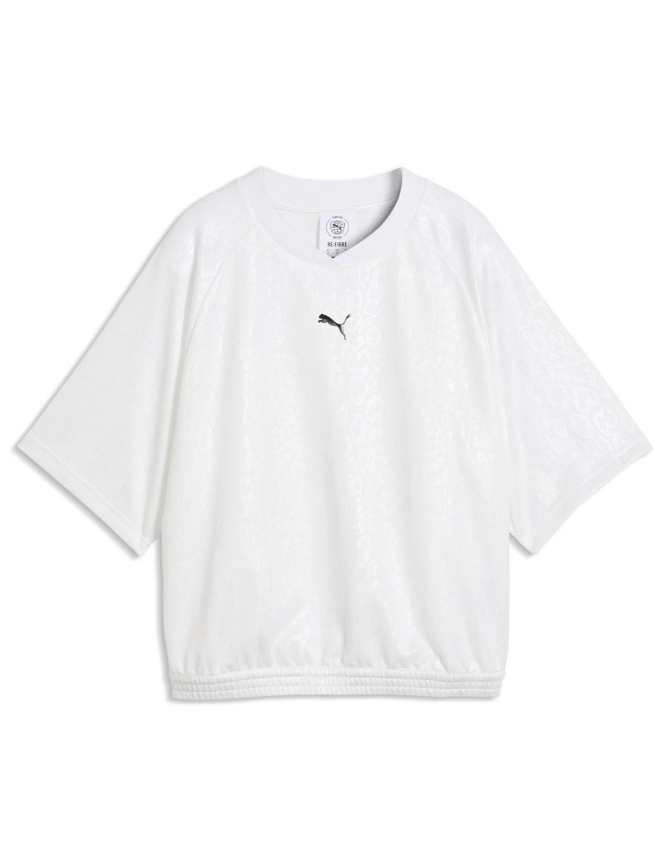 Playera manga corta Puma Sport Animal Re cuello redondo para mujer