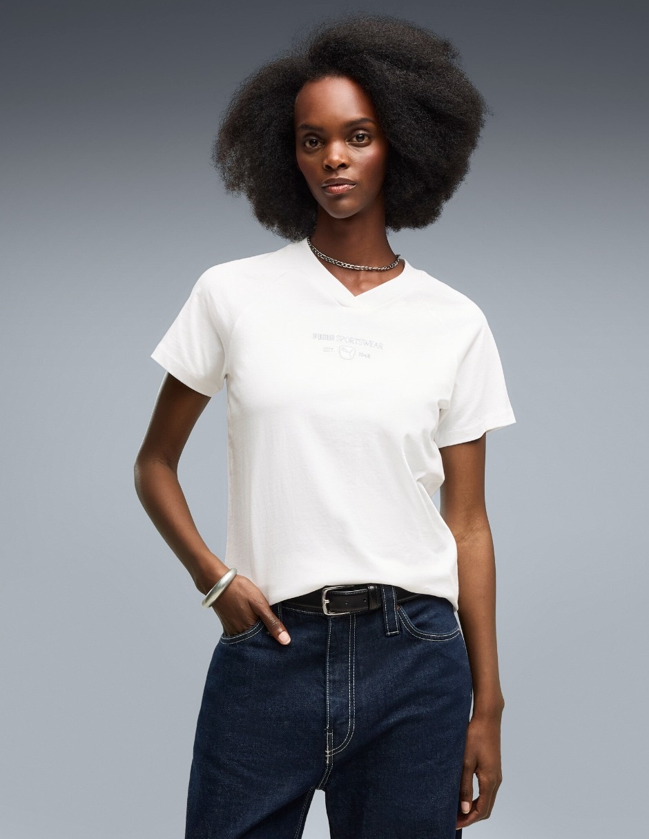 Playera manga corta Class Standard cuello redondo para mujer Playera manga corta Class Standard cuello redondo para mujer