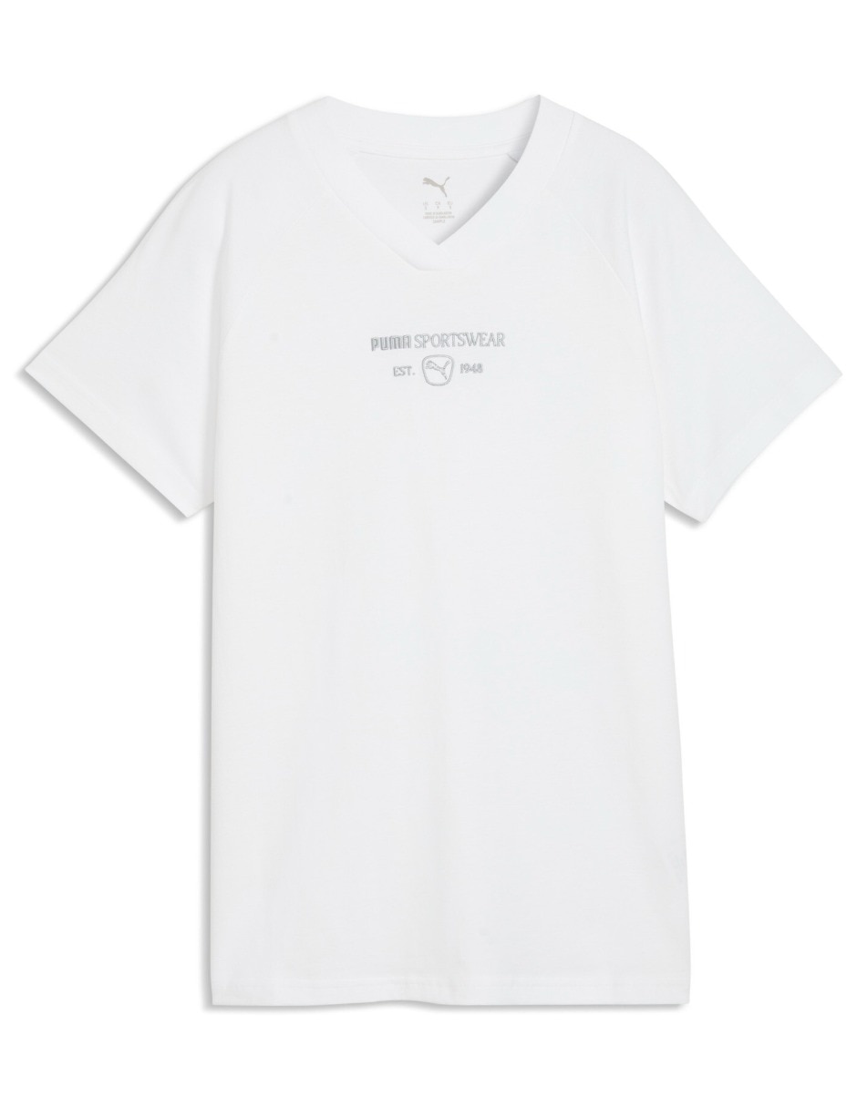 Playera manga corta Class Standard cuello redondo para mujer 4