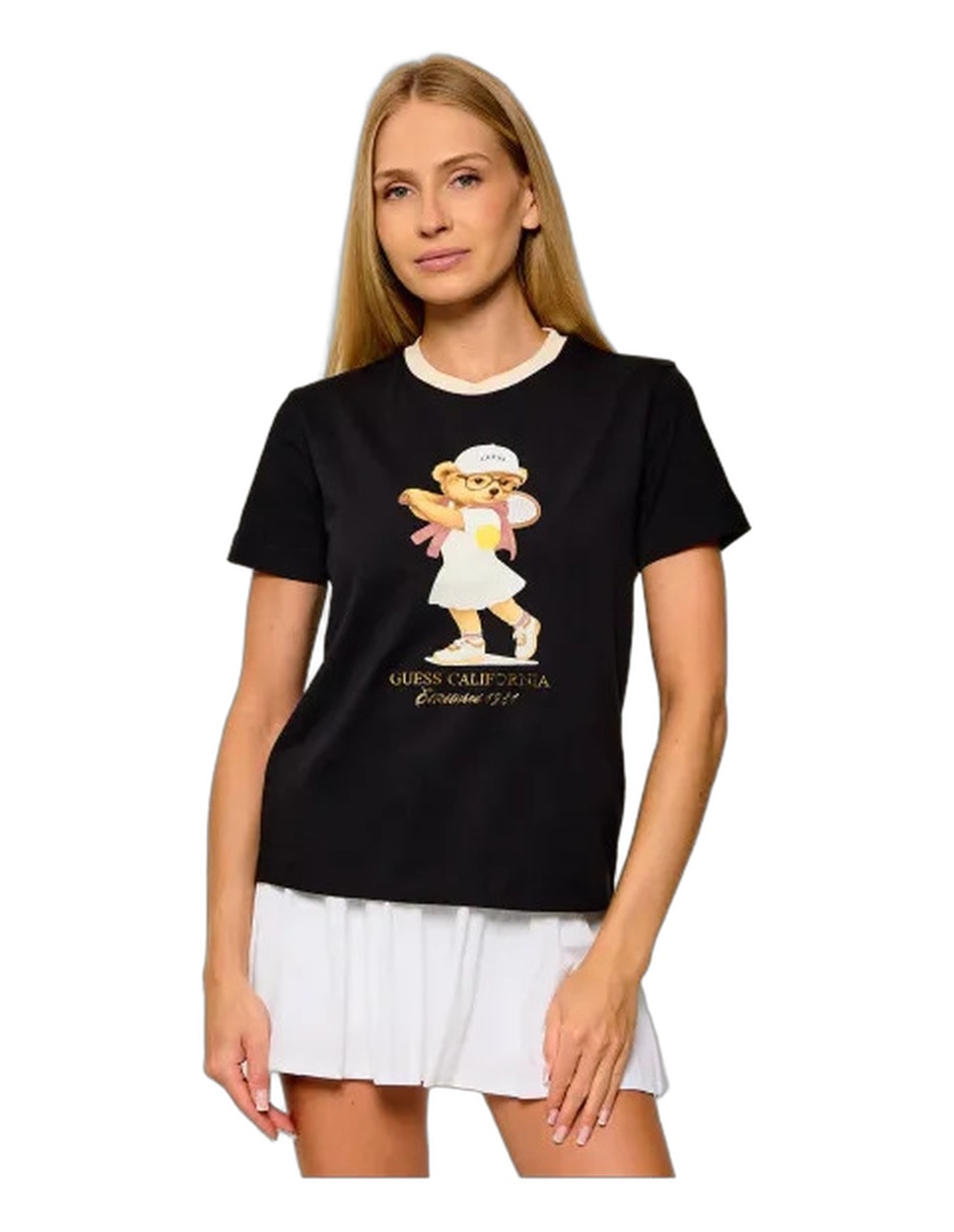 Playera manga corta cuello redondo para mujer Playera manga corta cuello redondo para mujer