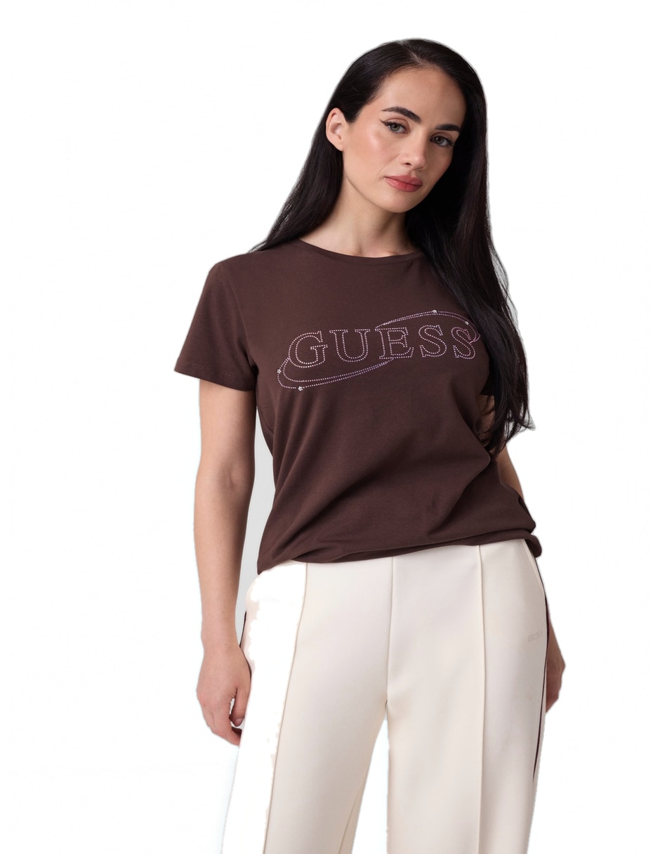 Playera manga corta cuello redondo para mujer Playera manga corta cuello redondo para mujer