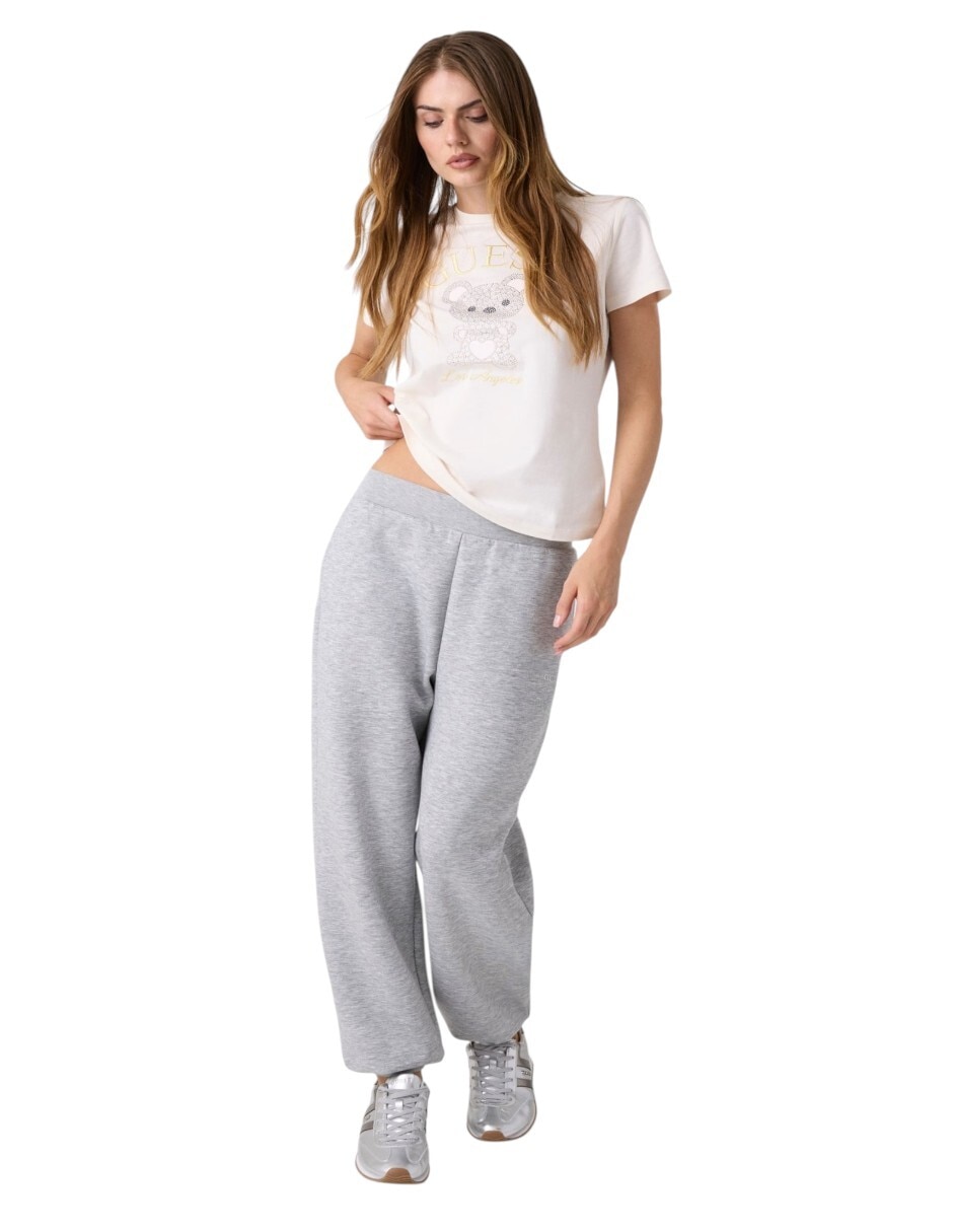 Playera manga corta cuello redondo para mujer 2