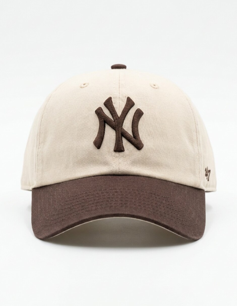 Gorra visera curva correa ajustable casual two tone 47 clean up mlb new york yankees unisex 3