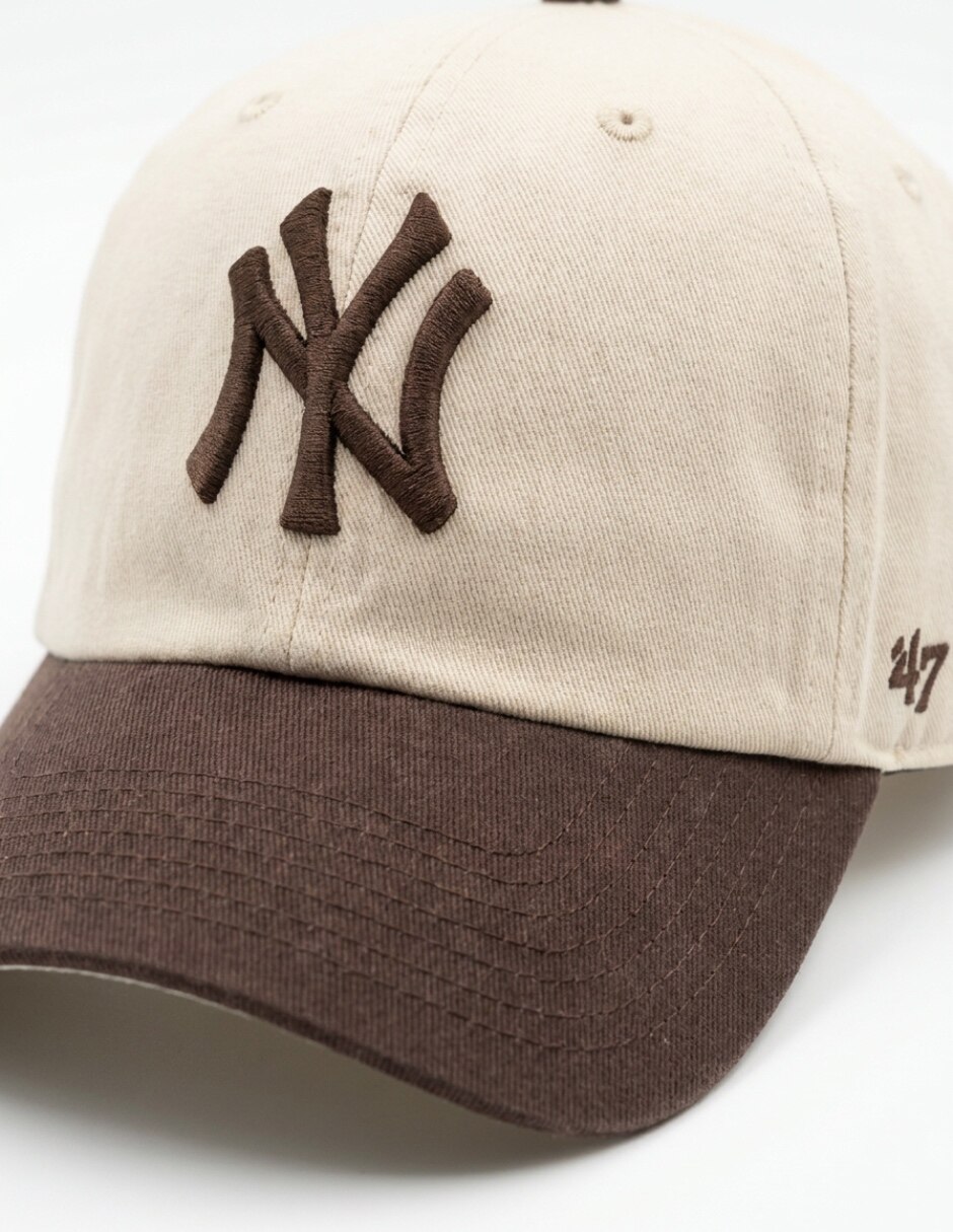 Gorra visera curva correa ajustable casual two tone 47 clean up mlb new york yankees unisex 4