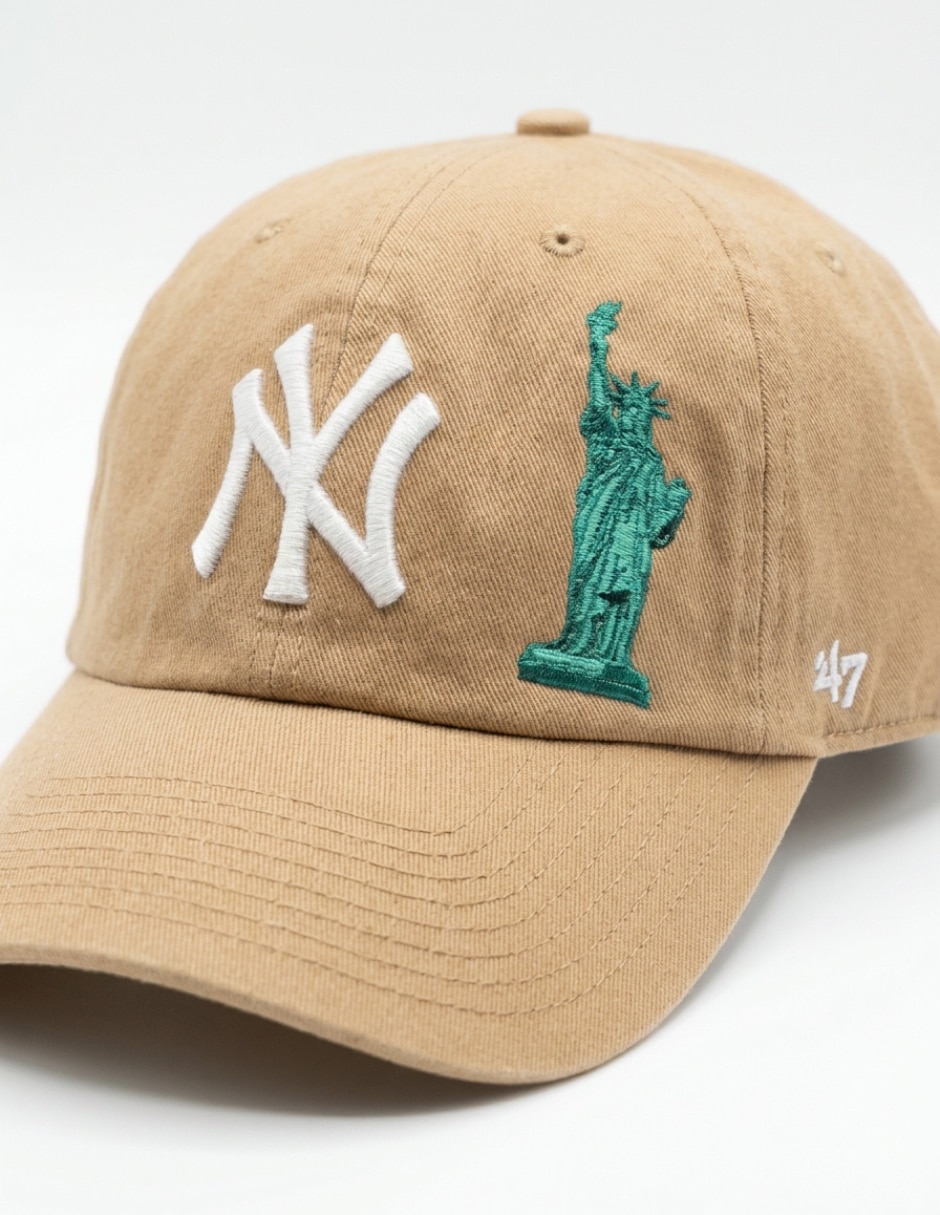 Gorra visera curva correa ajustable casual MLB New York Yankees unisex 4