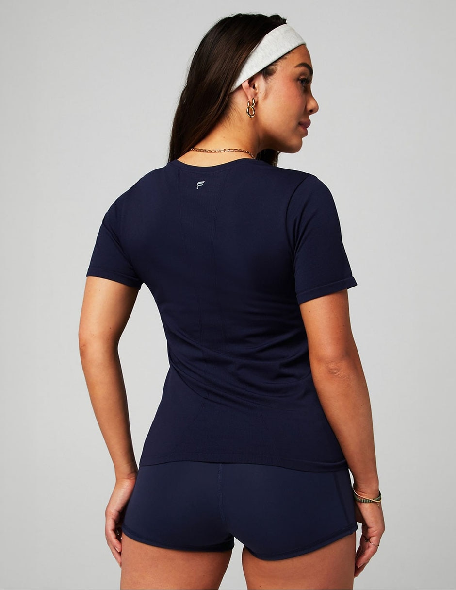 Playera manga corta cuello redondo mujer 2