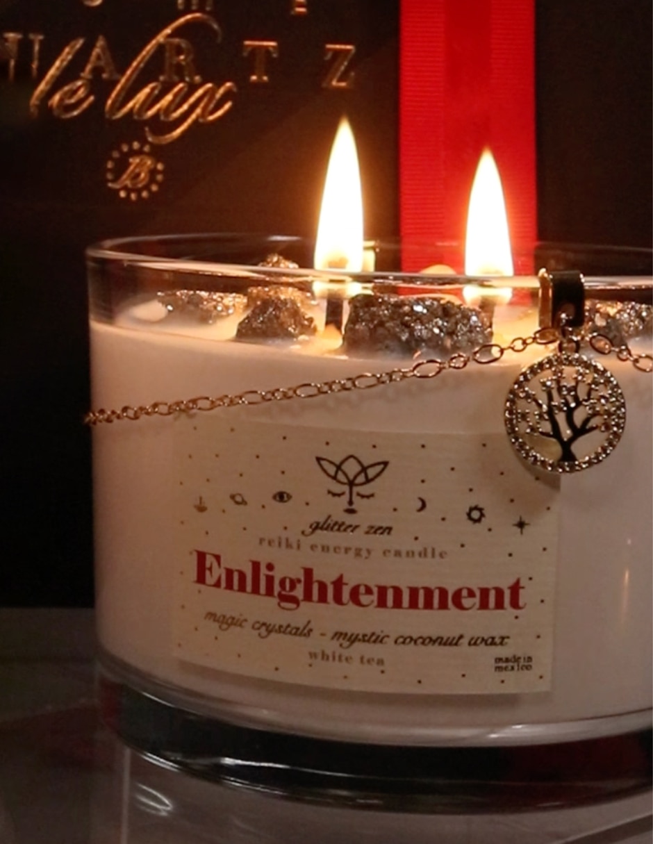 Vela aromática aroma té blanco y jengibre