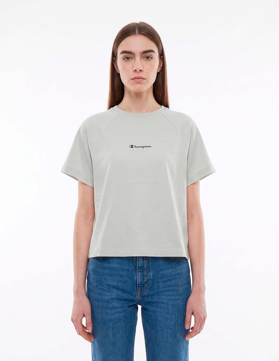 Playera manga corta cuello redondo para mujer Playera manga corta cuello redondo para mujer
