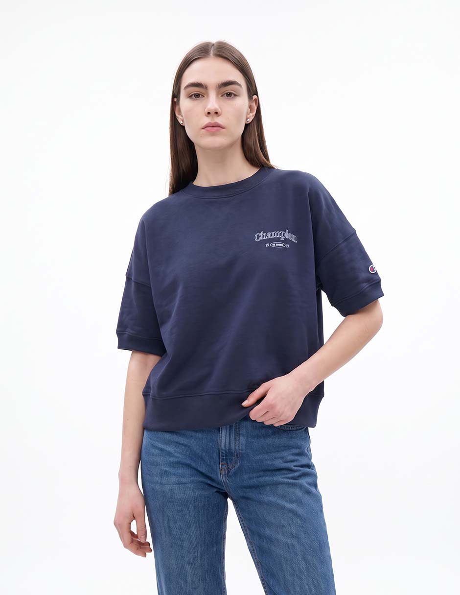 Playera manga corta cuello redondo para mujer Playera manga corta cuello redondo para mujer