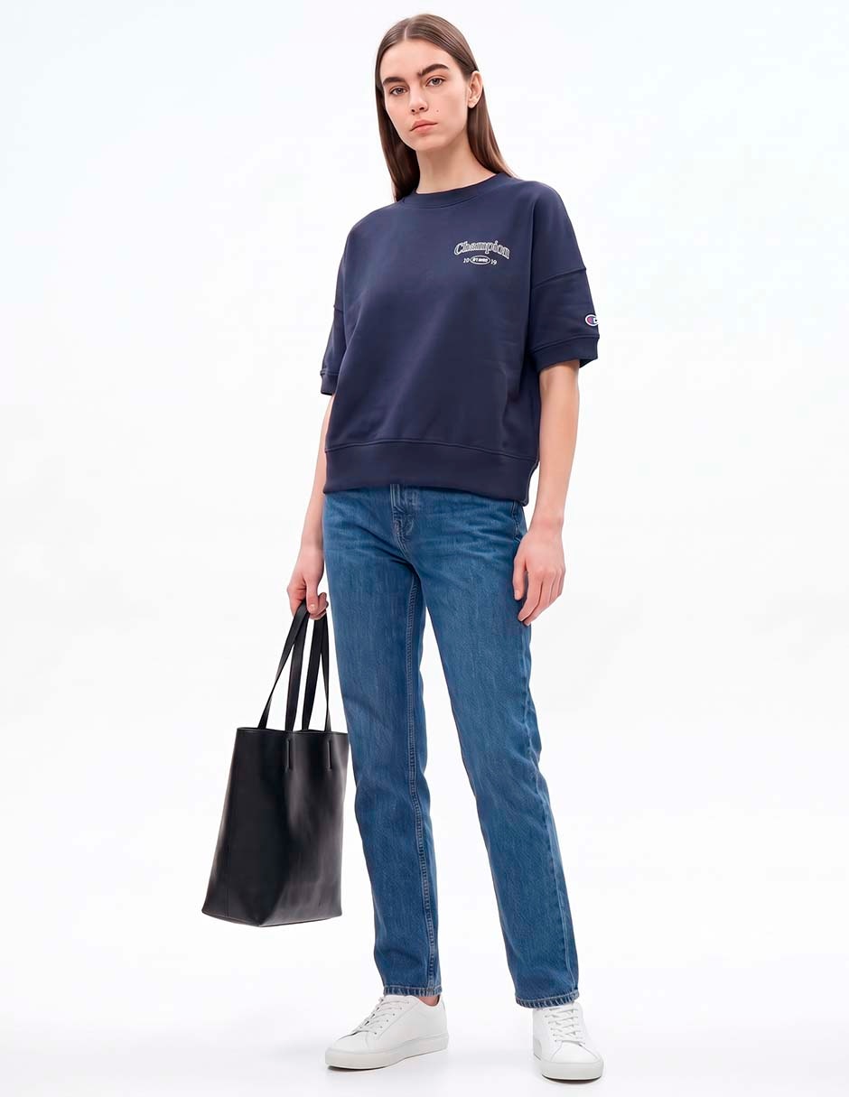 Playera manga corta cuello redondo para mujer 3