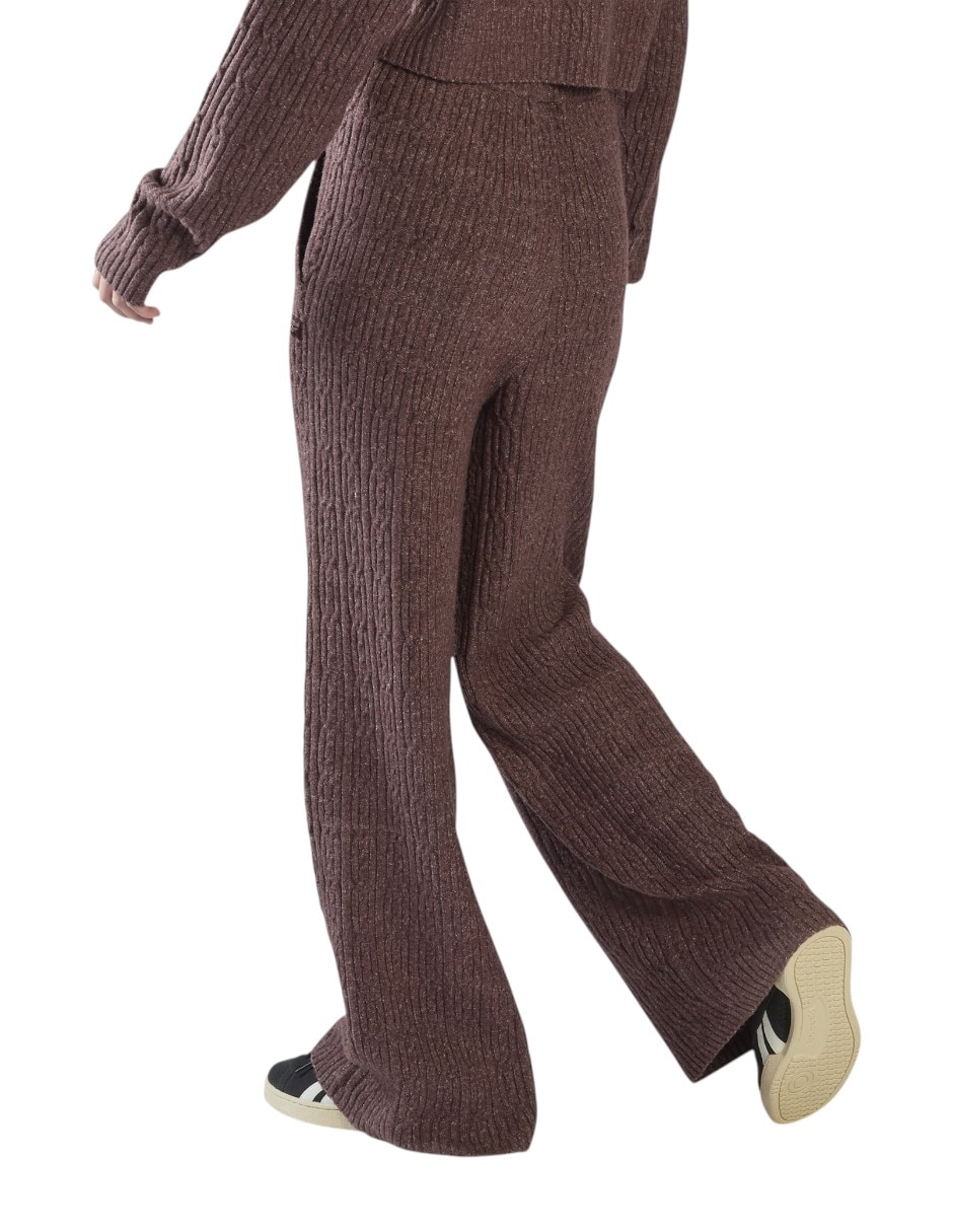 Pants wide leg con elástico para mujer 4