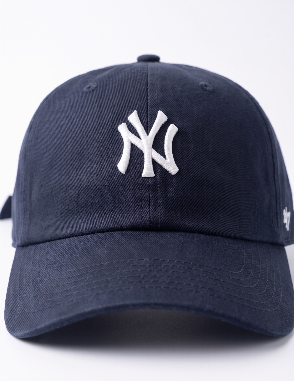 Gorra visera curva correa ajustable casual MLB New York Yankees para mujer 4