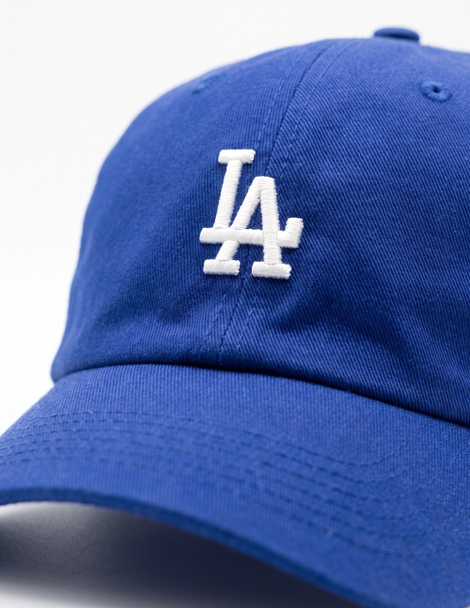 Gorra visera curva correa ajustable casual MLB Los Angeles Dodgers para mujer 4