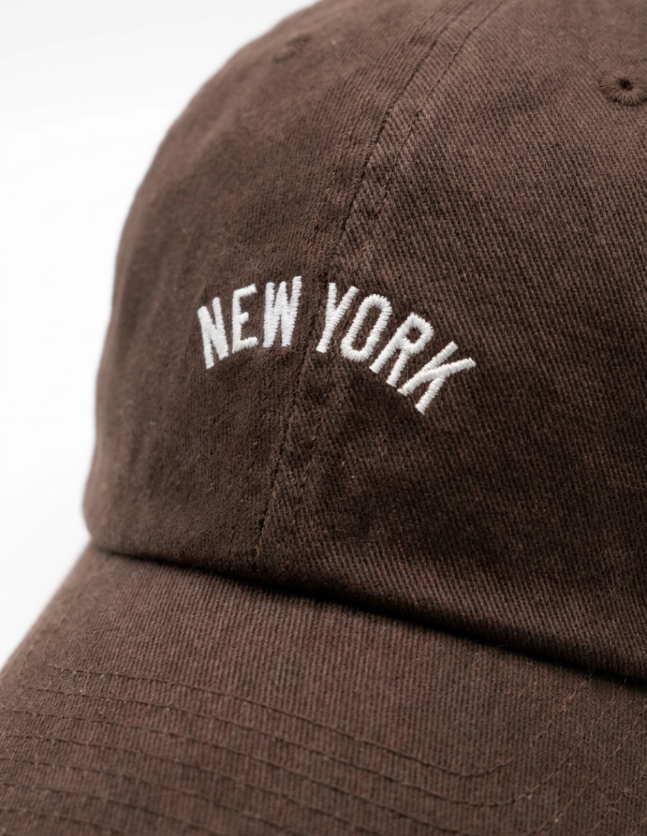 Gorra visera curva correa ajustable casual MLB New York Yankees para mujer 4