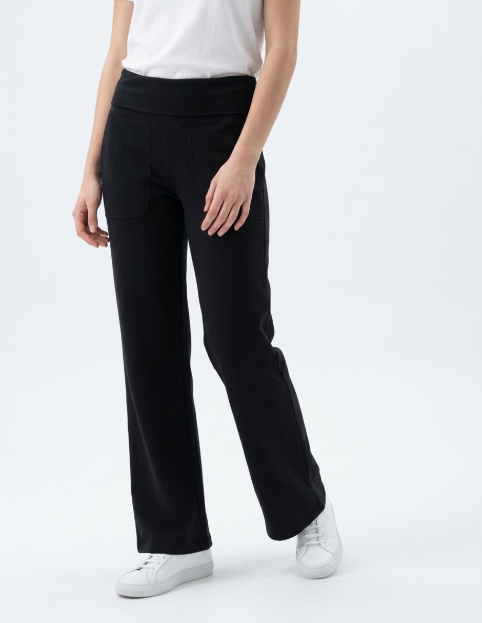 Pants acampanado con elástico para mujer Pants acampanado con elástico para mujer