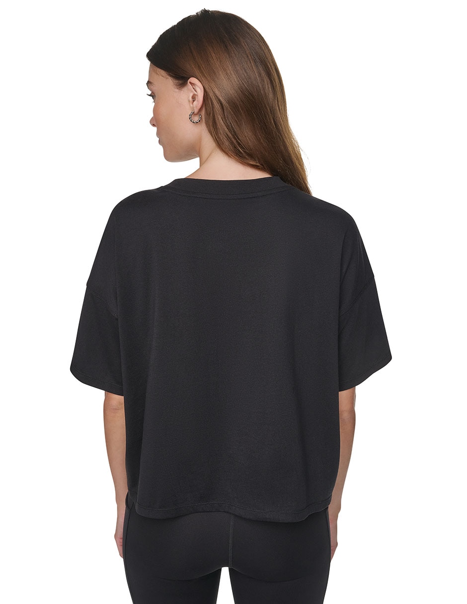 Playera manga corta cuello redondo para mujer 2