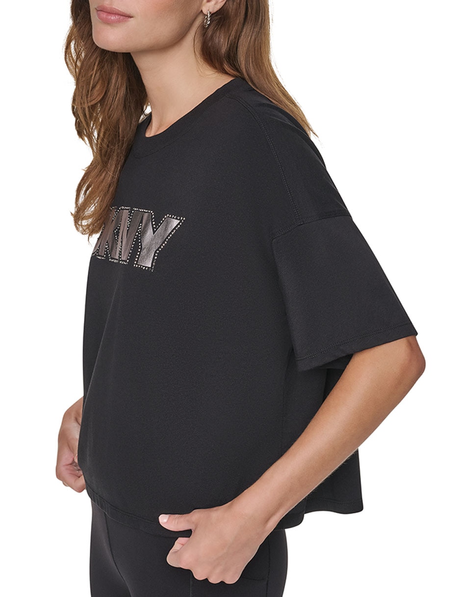 Playera manga corta cuello redondo para mujer 3