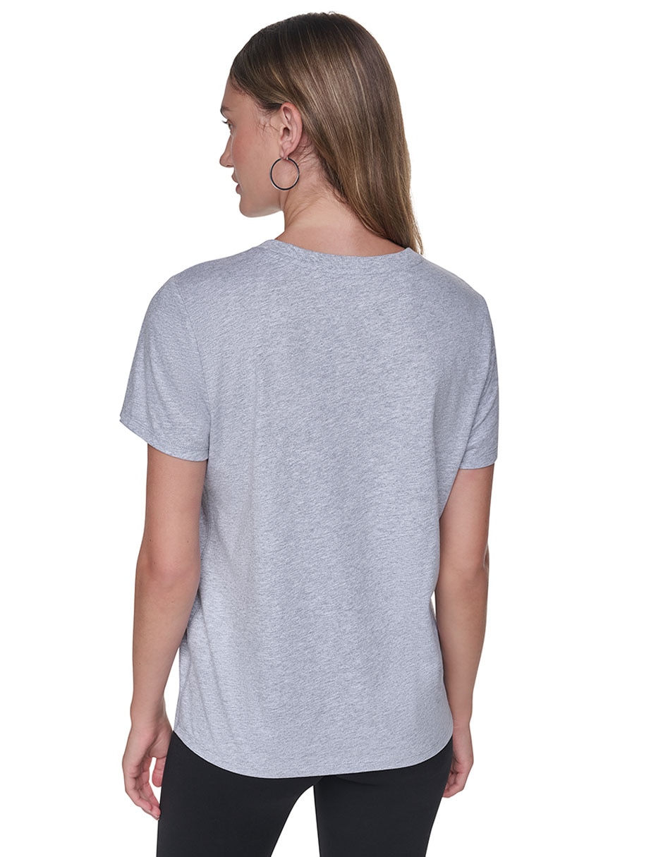 Playera manga corta cuello redondo para mujer 2