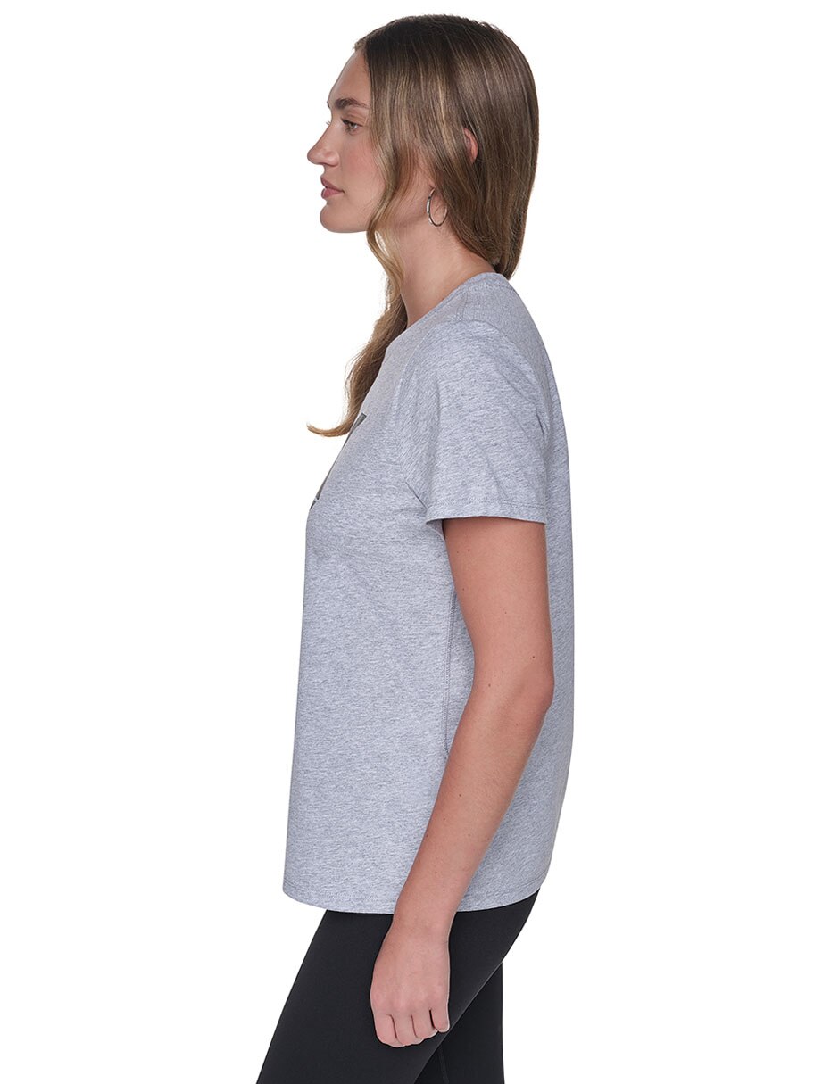 Playera manga corta cuello redondo para mujer 4