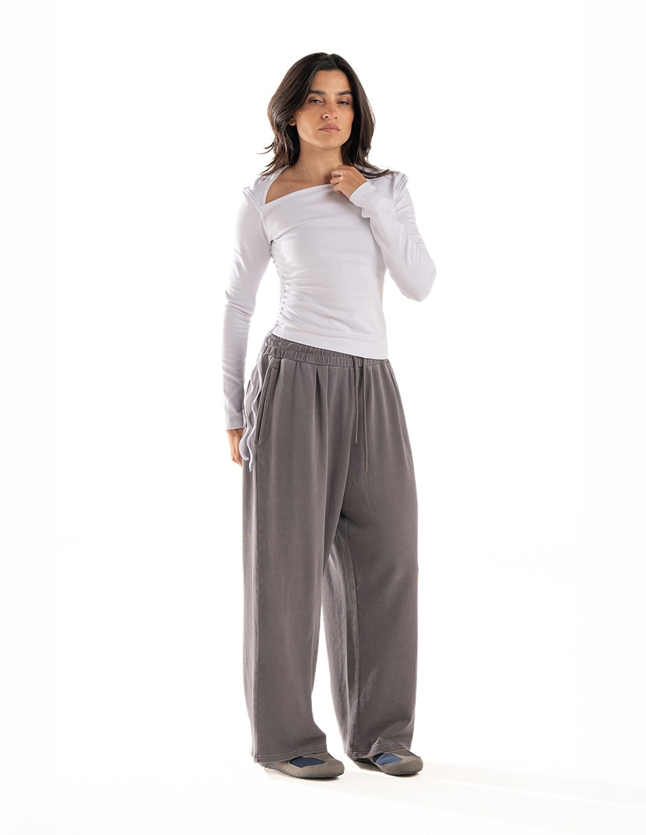 Playera manga larga urban pro collection cuello con escote para mujer 2