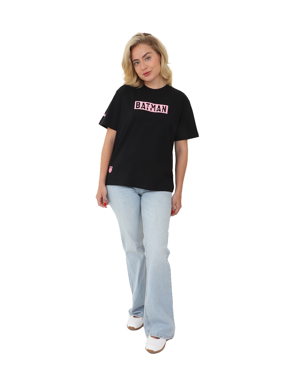 Playera manga BATTY cuello Redondo para mujer Playera manga BATTY cuello Redondo para mujer