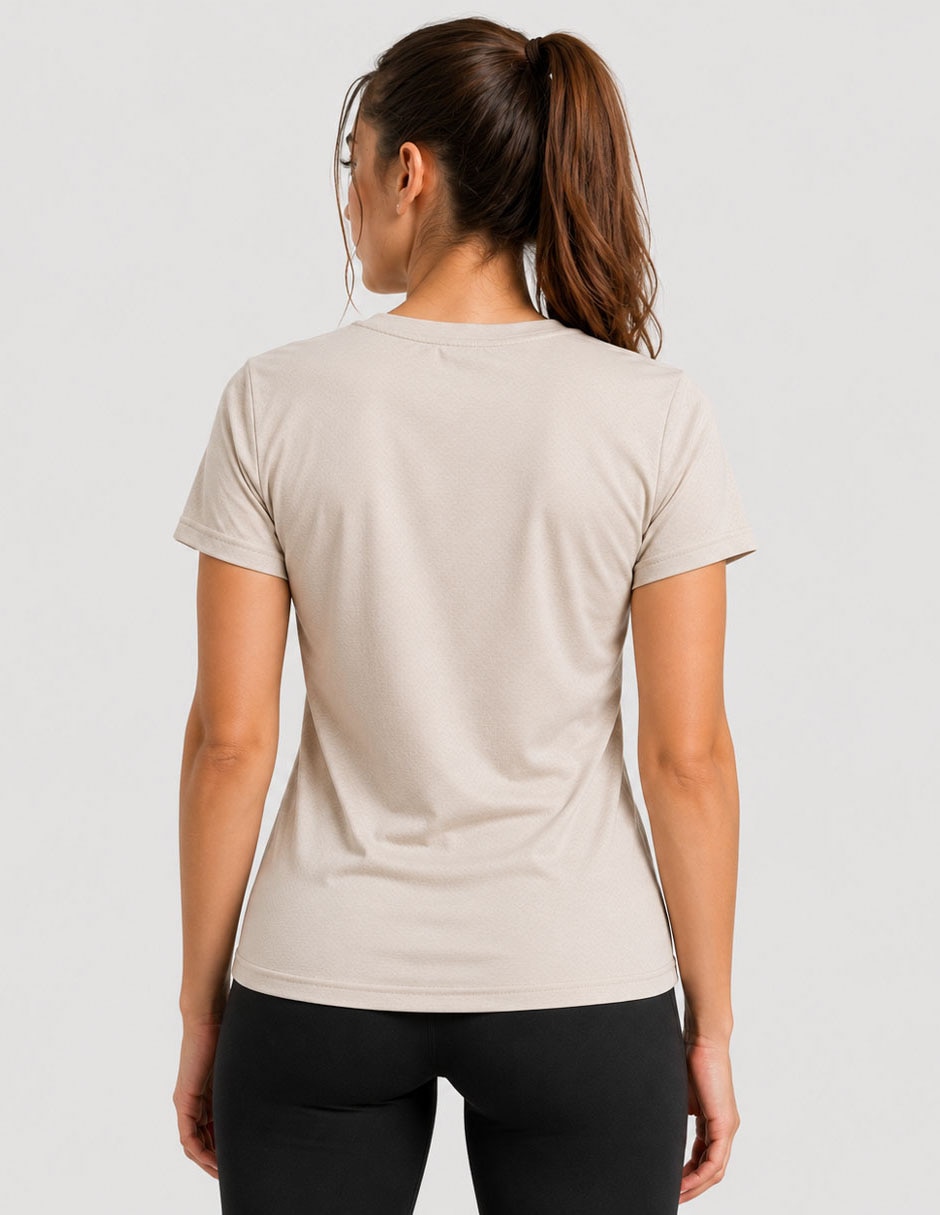 Playera manga cuello redondo para mujer 3