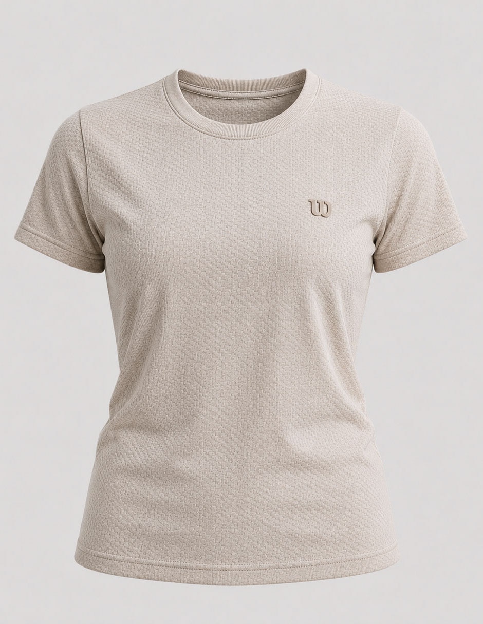 Playera manga cuello redondo para mujer 5