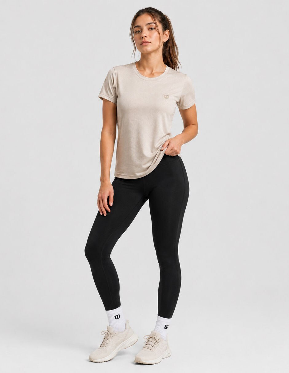 Playera manga cuello redondo para mujer 6