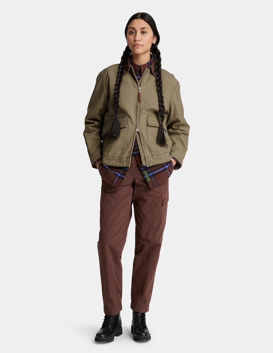 Chamarra Chamarra de lona lavada Strafford 2.0 para mujer Verde TBC0YH4ZAIE Sí de Algodón para mujer 2