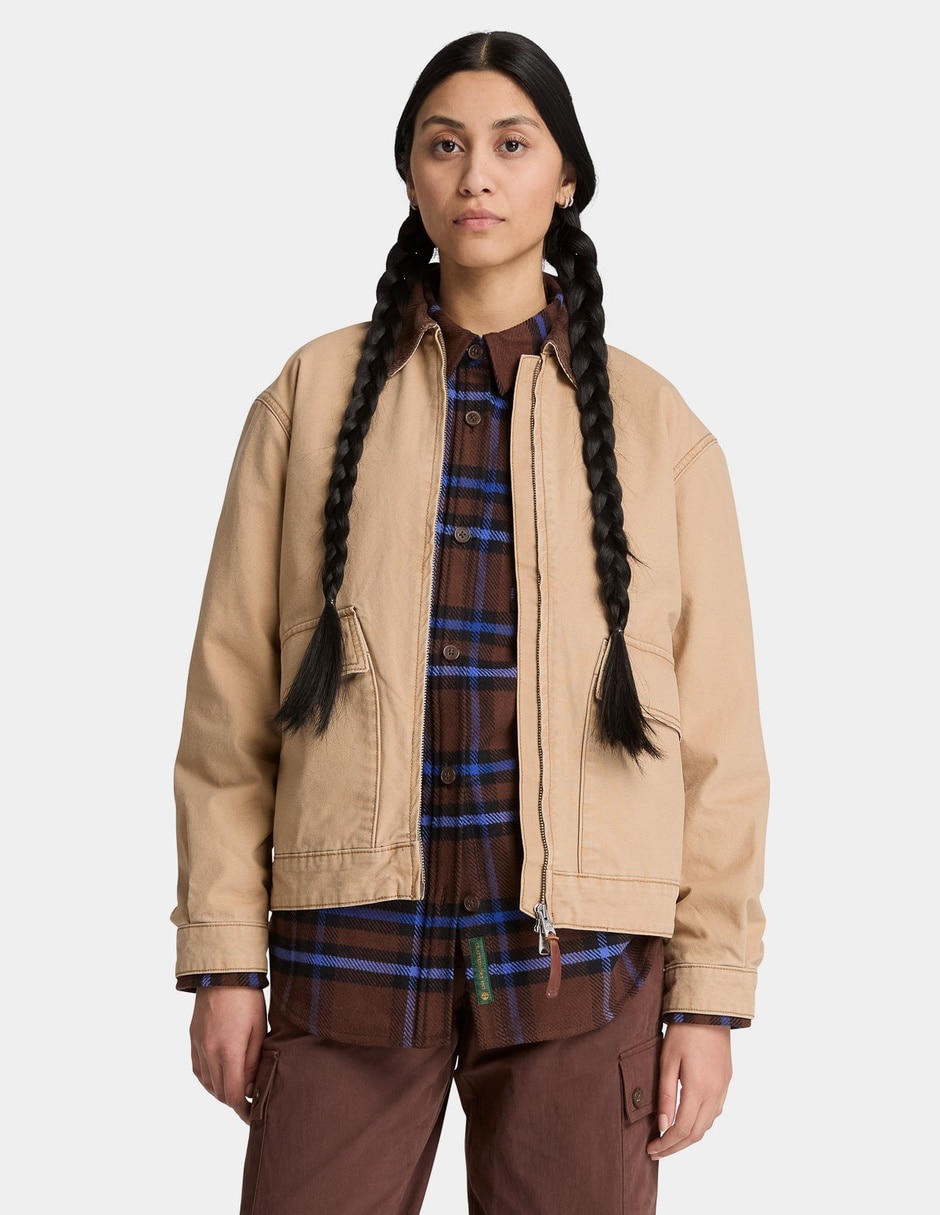 Chamarra strafford 2.0 impermeable de algodón para mujer