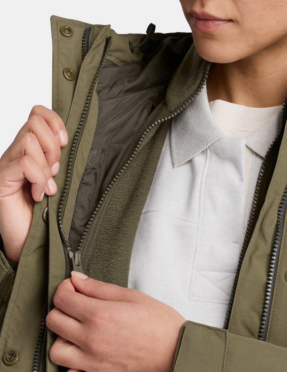Chamarra Chamarra impermeable 3 en 1 para mujer Verde TBC0YHCKAIE Sí de Nylon para mujer 3