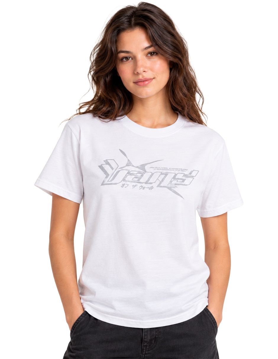 Playera manga cuello redondo para mujer