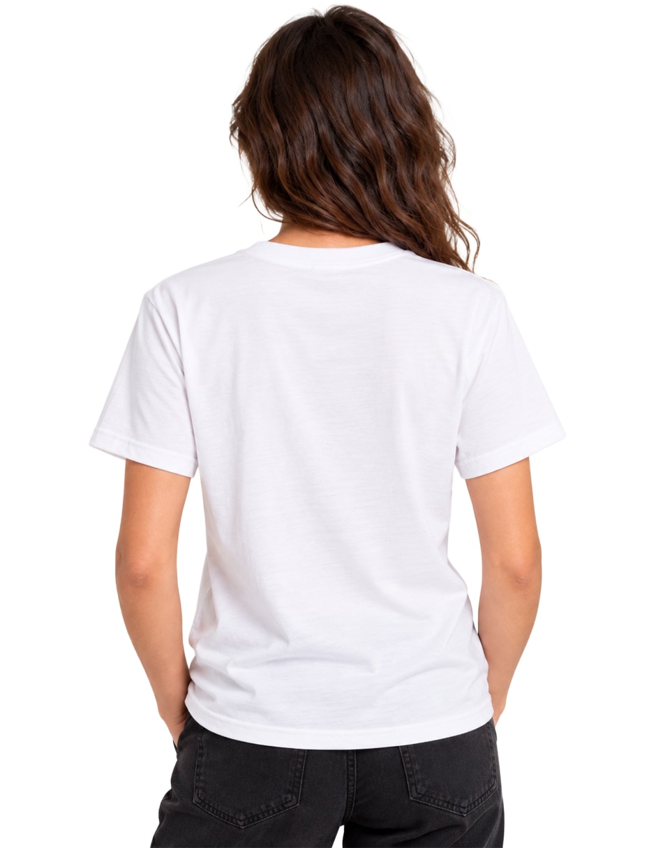 Playera manga cuello redondo para mujer 2